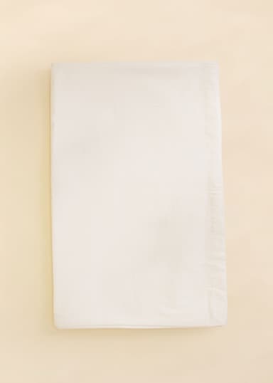 Tara Puuvillainen pöytäliina 150x250 - Valkoinen 1 - Indiska