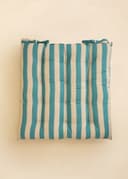 Outdoor Seatpad 40x40 - AQUA STRIPE