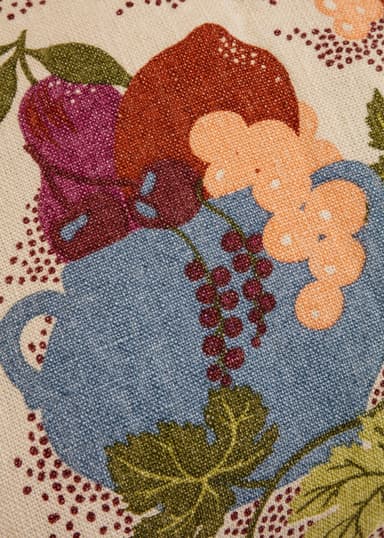 LIN Mönstrat kuddfodral i lin - Multi 2 - Indiska