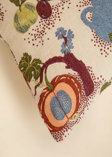 LIN Mönstrat kuddfodral i lin - Multi 3 - Indiska