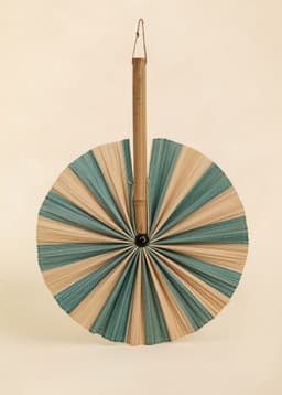KAIRA FAN - Turquoise white