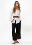 DIANA LINEN SHIRT - WHITE