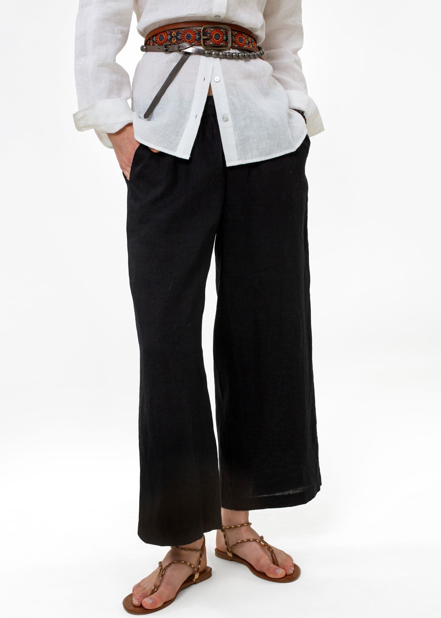 DIANA Hvit linskjorte - Hvit 2 - Indiska