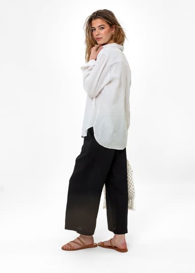 DIANA Hvit linskjorte - Hvit 4 - Indiska