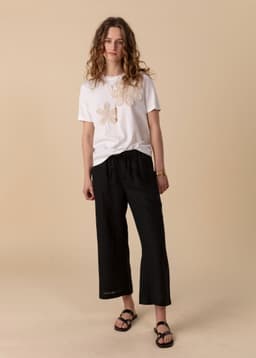 KAMAALA CROPPED PANT - Black