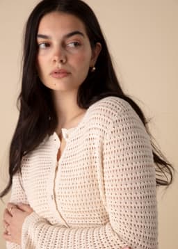 TOVE CARDIGAN - WHITE