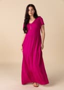 HILMA DRESS - DK PINK