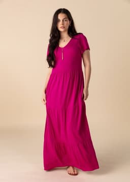 HILMA DRESS - DK PINK