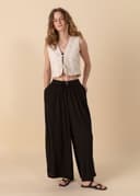 ELSIE LONG PANTS - Black