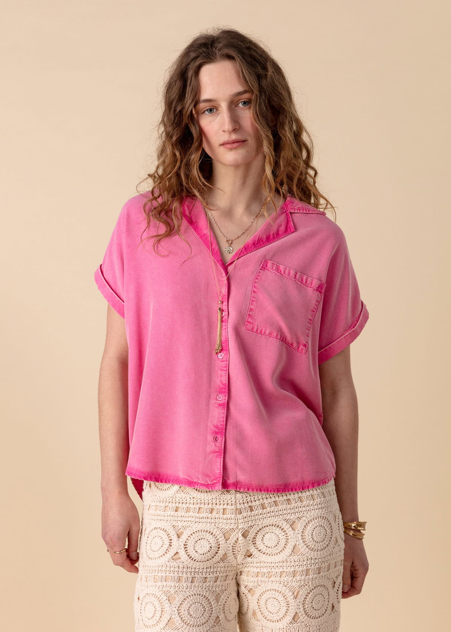 SWEETIE Rosa skjorte - Rosa 3 - Indiska