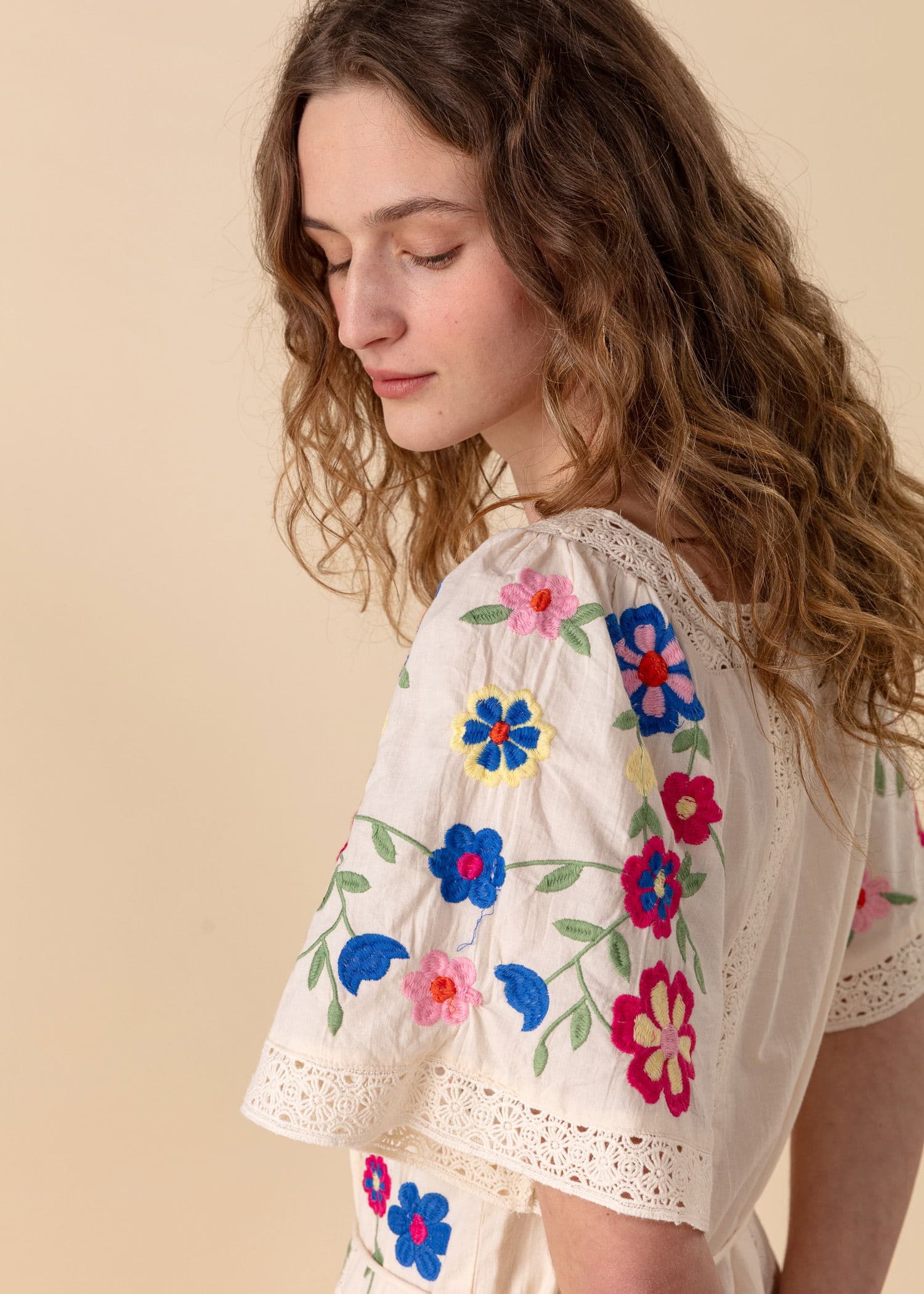 THERSE Kukallinen pitkä mekko - Multi 2 - Indiska