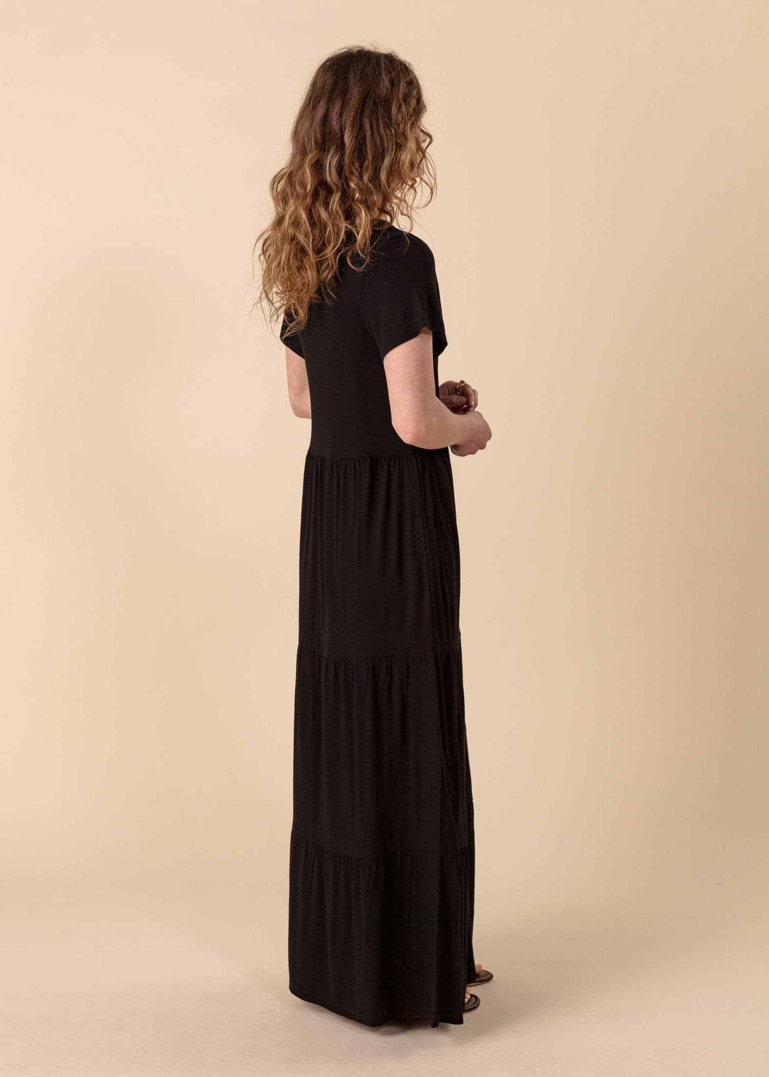 HILMA Tunika i knelengde - Svart 3 - Indiska