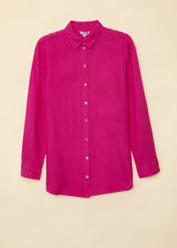DIANA LINEN SHIRT - FUCHSIA