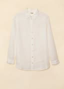 DIANA LINEN SHIRT - WHITE