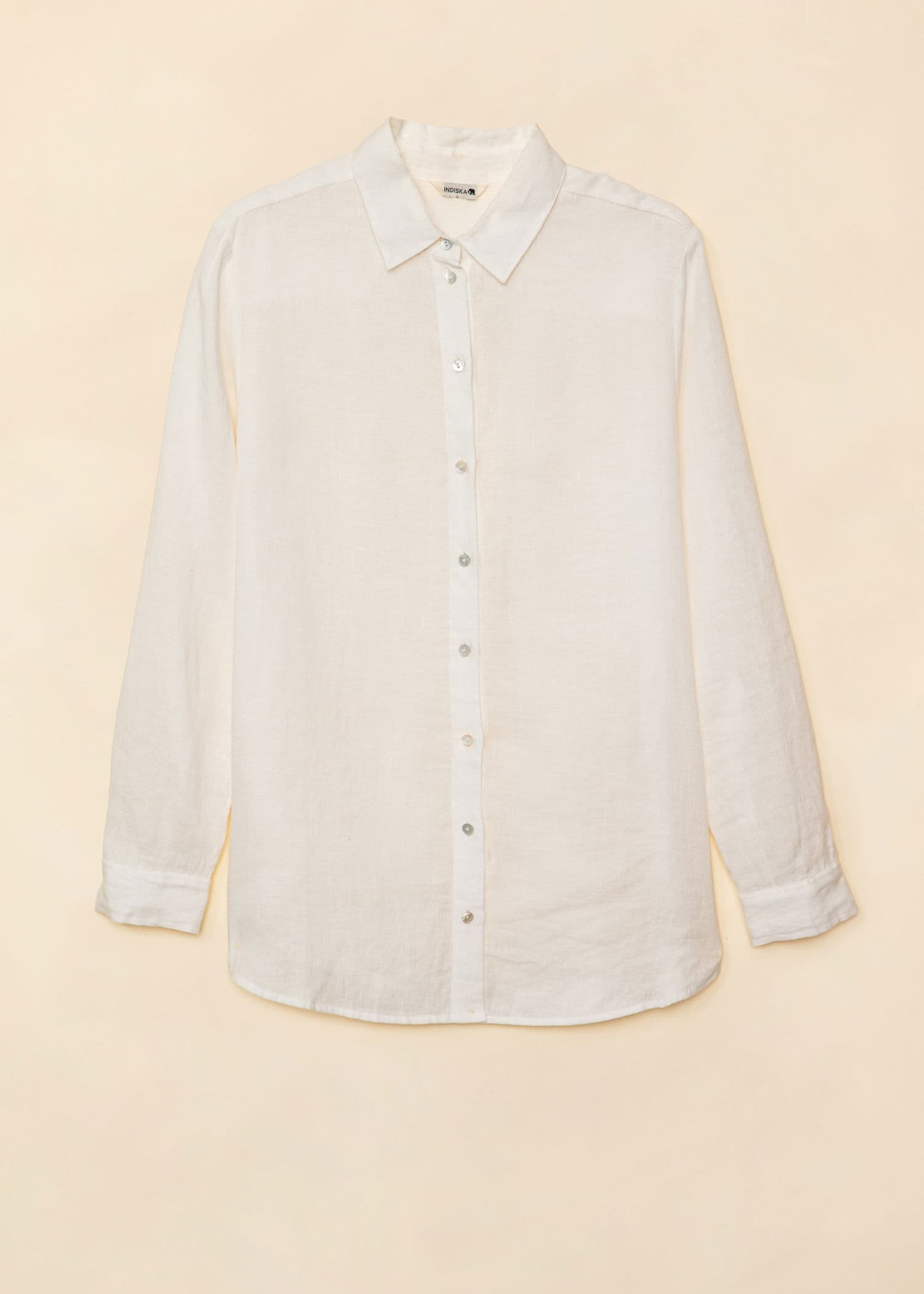 DIANA Vit linneskjorta - Vit 6 - Indiska