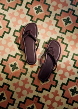 Rosa Beaded Sandal - BROWN