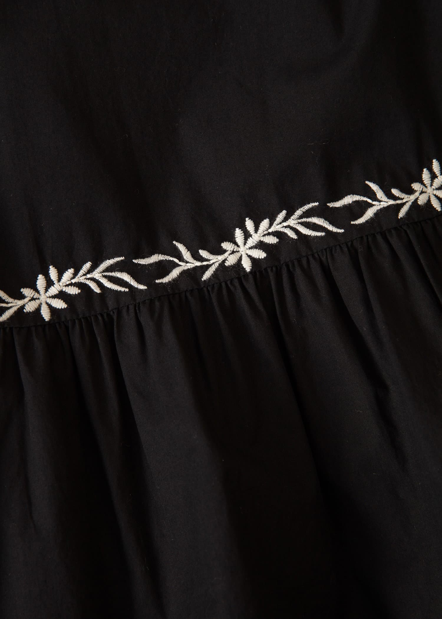 LORELEI Svart maxiskjørt i bomull - Svart 3 - Indiska