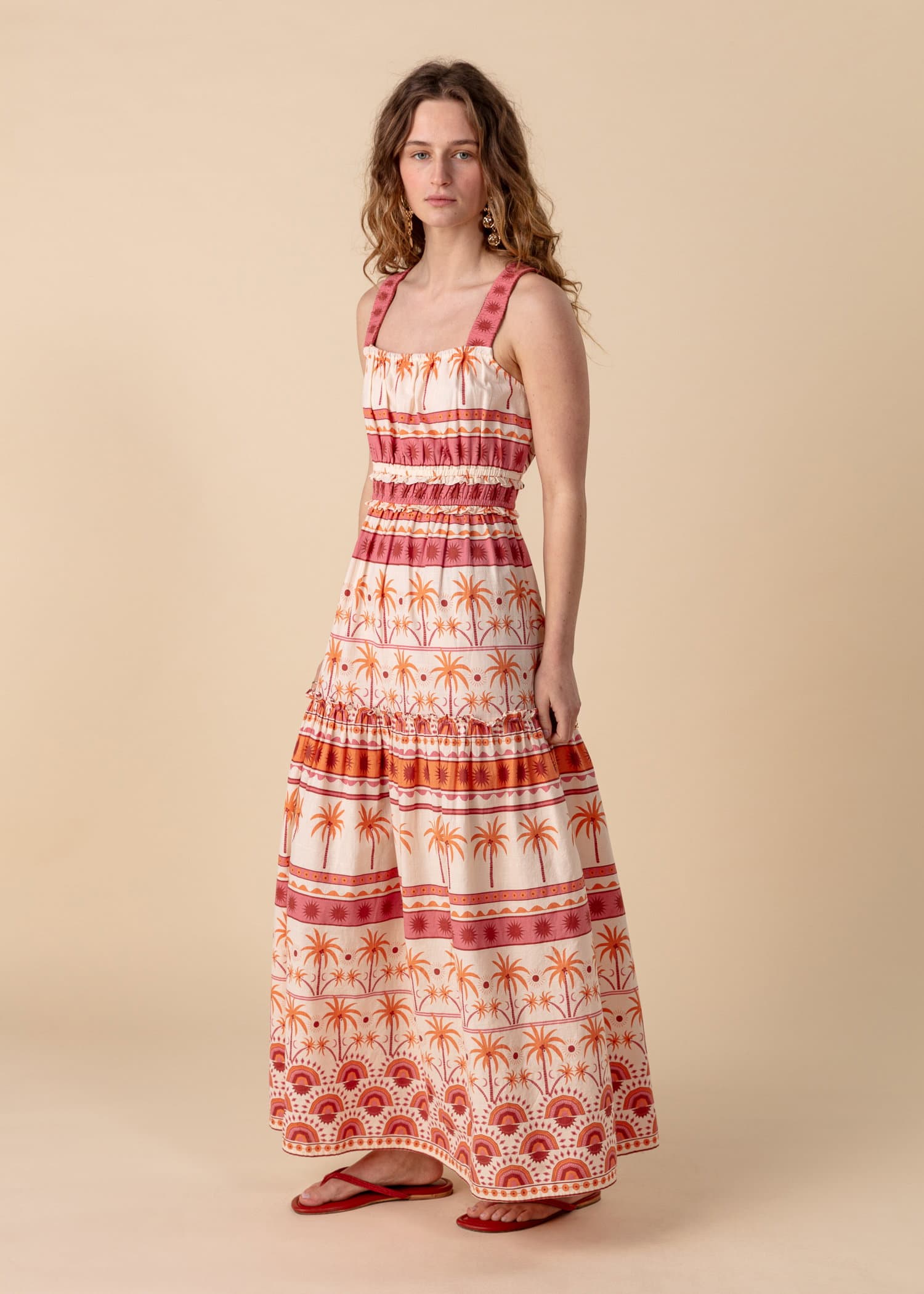 DANI Blomsterkjole uten ermer - Rosa 6 - Indiska