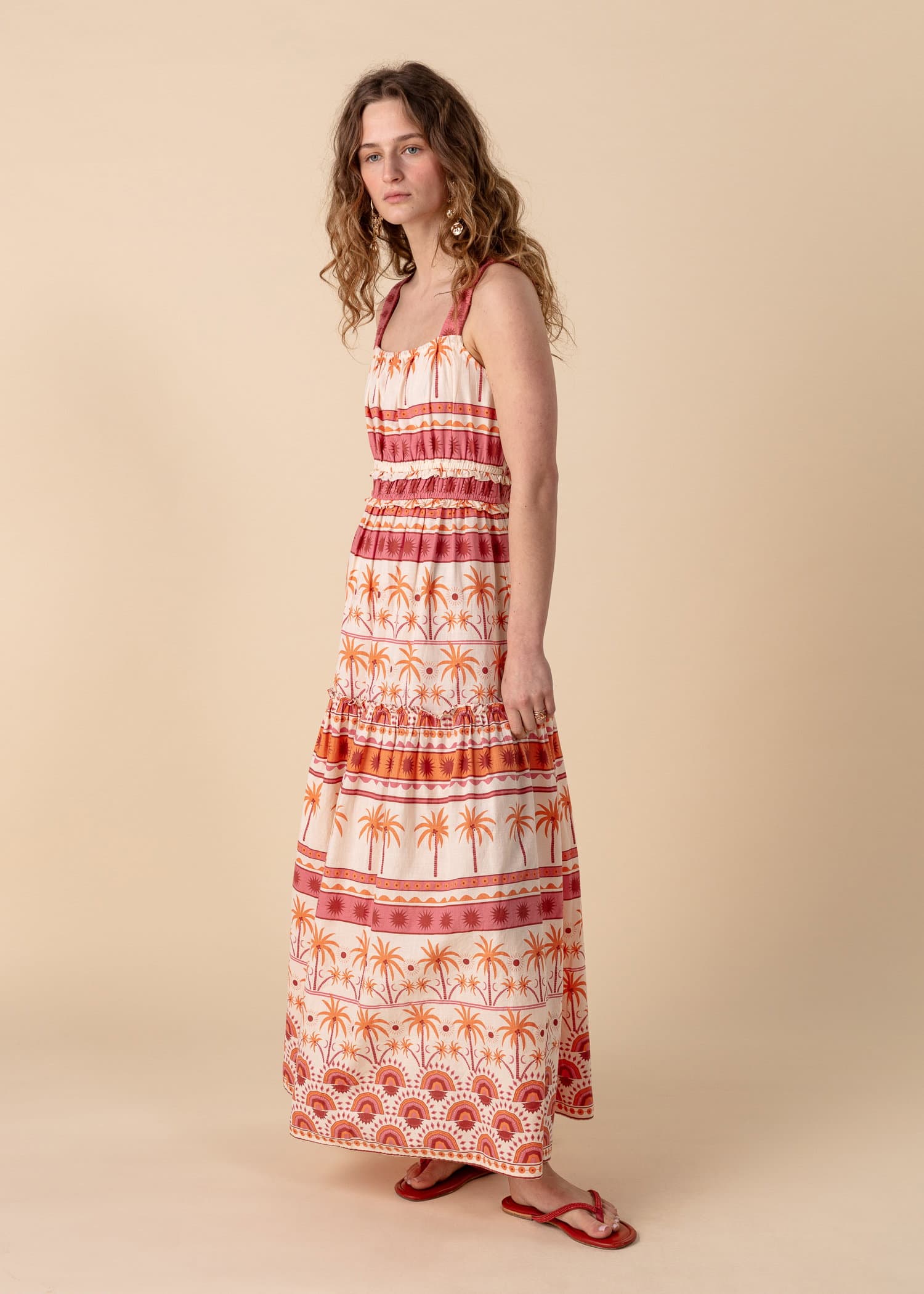 DANI Blomsterkjole uten ermer - Rosa 7 - Indiska