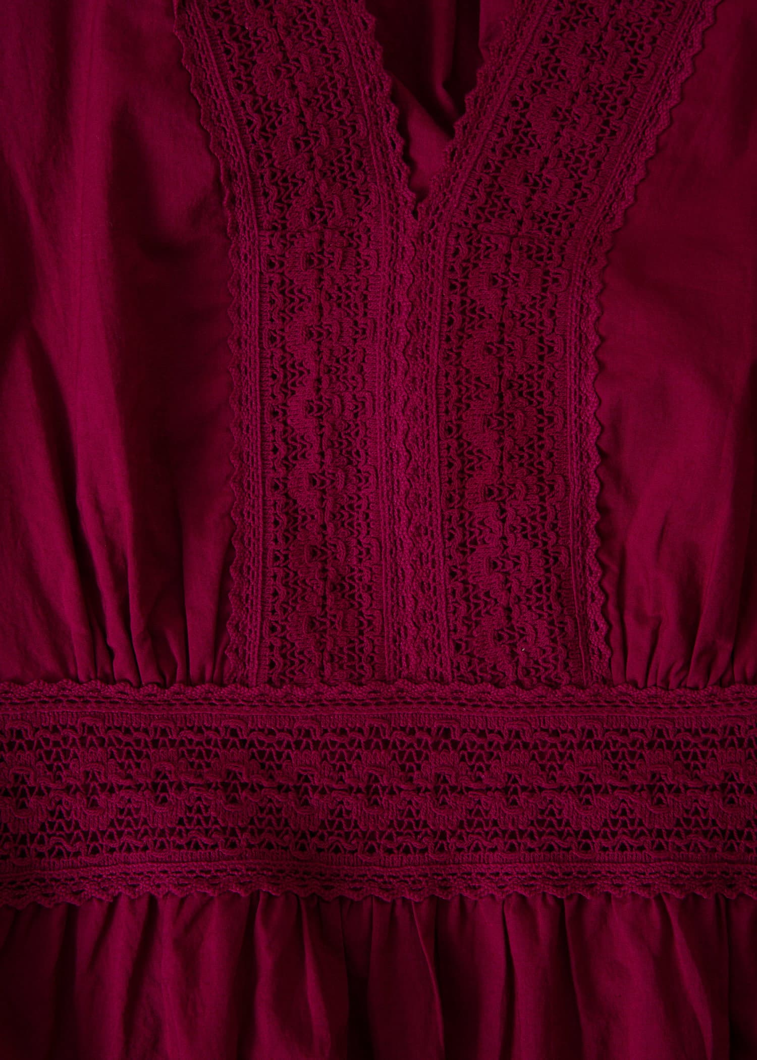 DANIELLA Bluse i bomullsblonder - Rosa 2 - Indiska