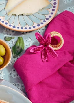 HIBISCUS NAPKIN RING - PINK