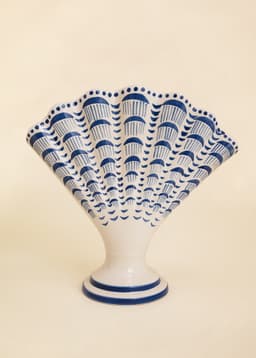 SHELL VASE - BLUE