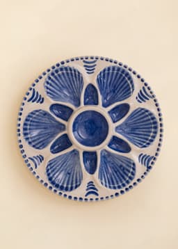 OYSTER PLATE - BLUE