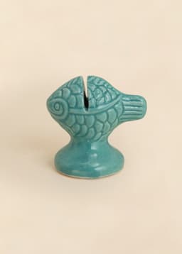 FISH PLACECARD HOLDER - TURQUOISE