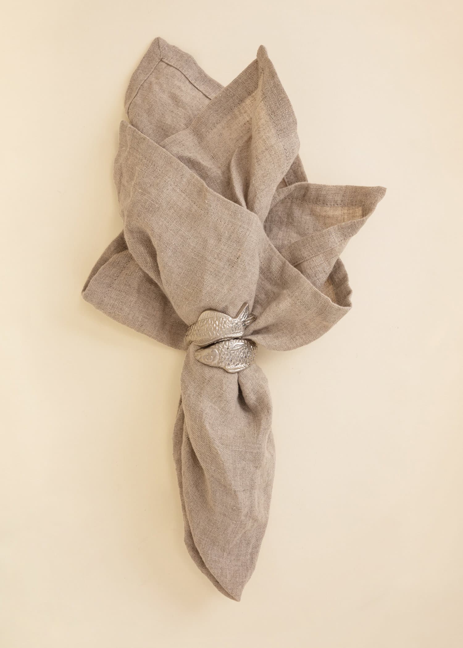 FISH Fiskeformet serviettring - Sølv 3 - Indiska