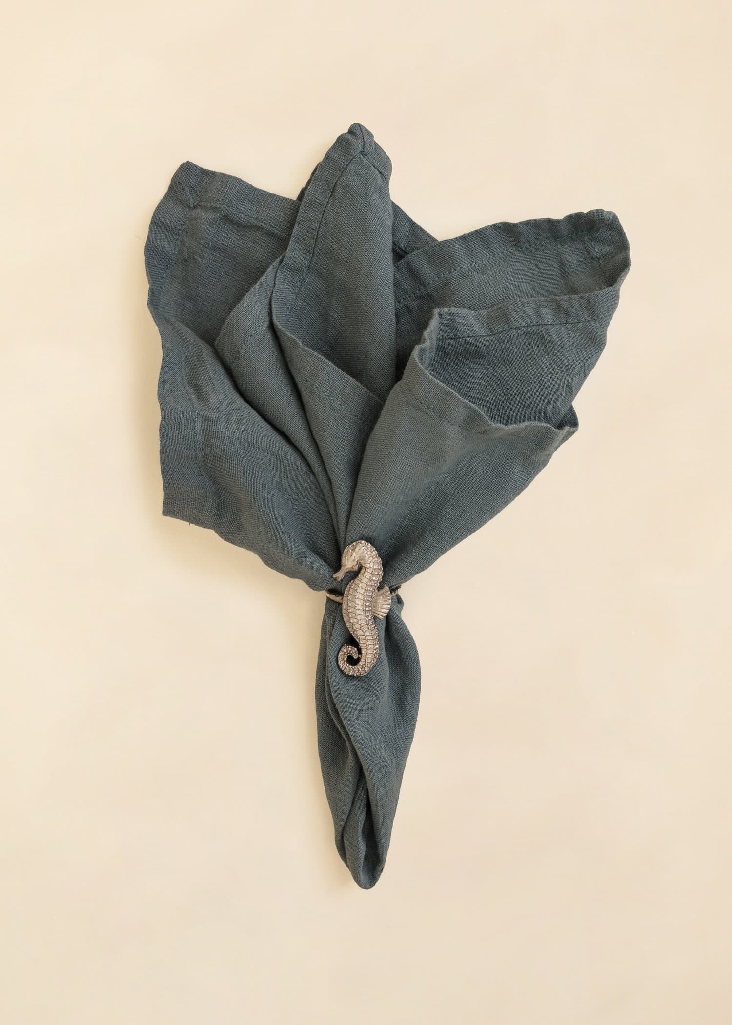 SEAHORSE Dekorativ serviettring - Sølv 2 - Indiska