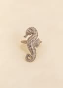 SEAHORSE NAPKIN RING - Silver