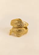FISH NAPKIN RING - BRASS