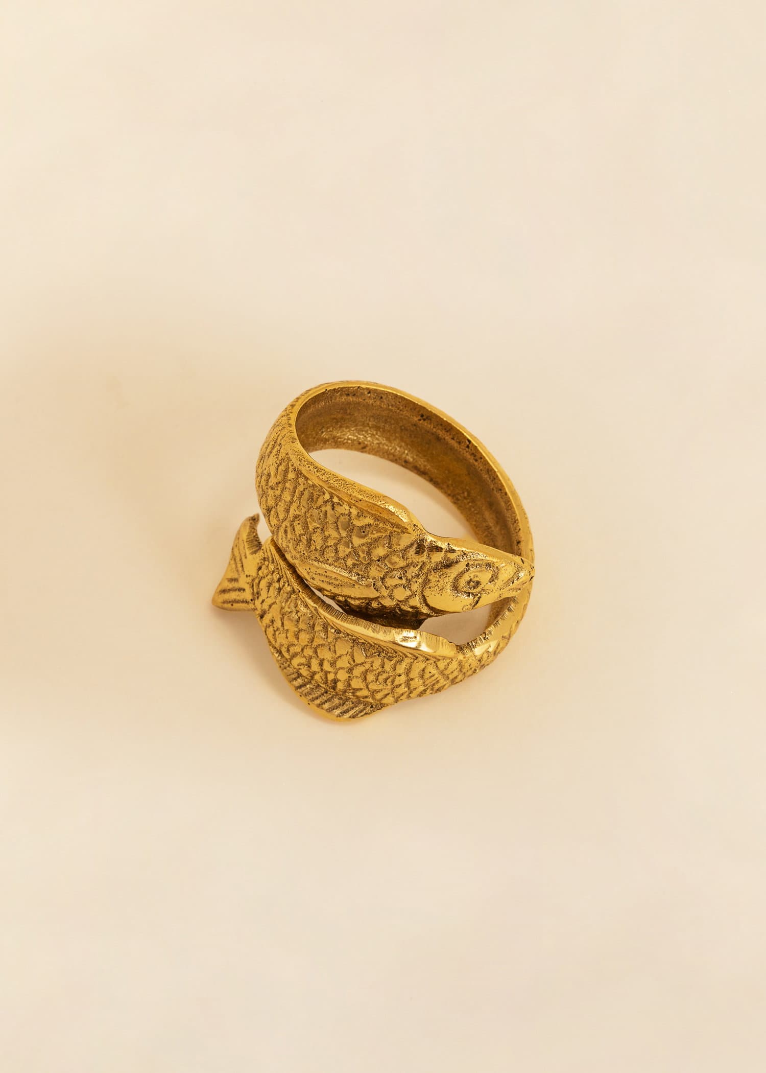 FISH Fiskformad servettring - Guld 2 - Indiska