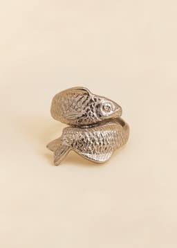FISH NAPKIN RING - Silver