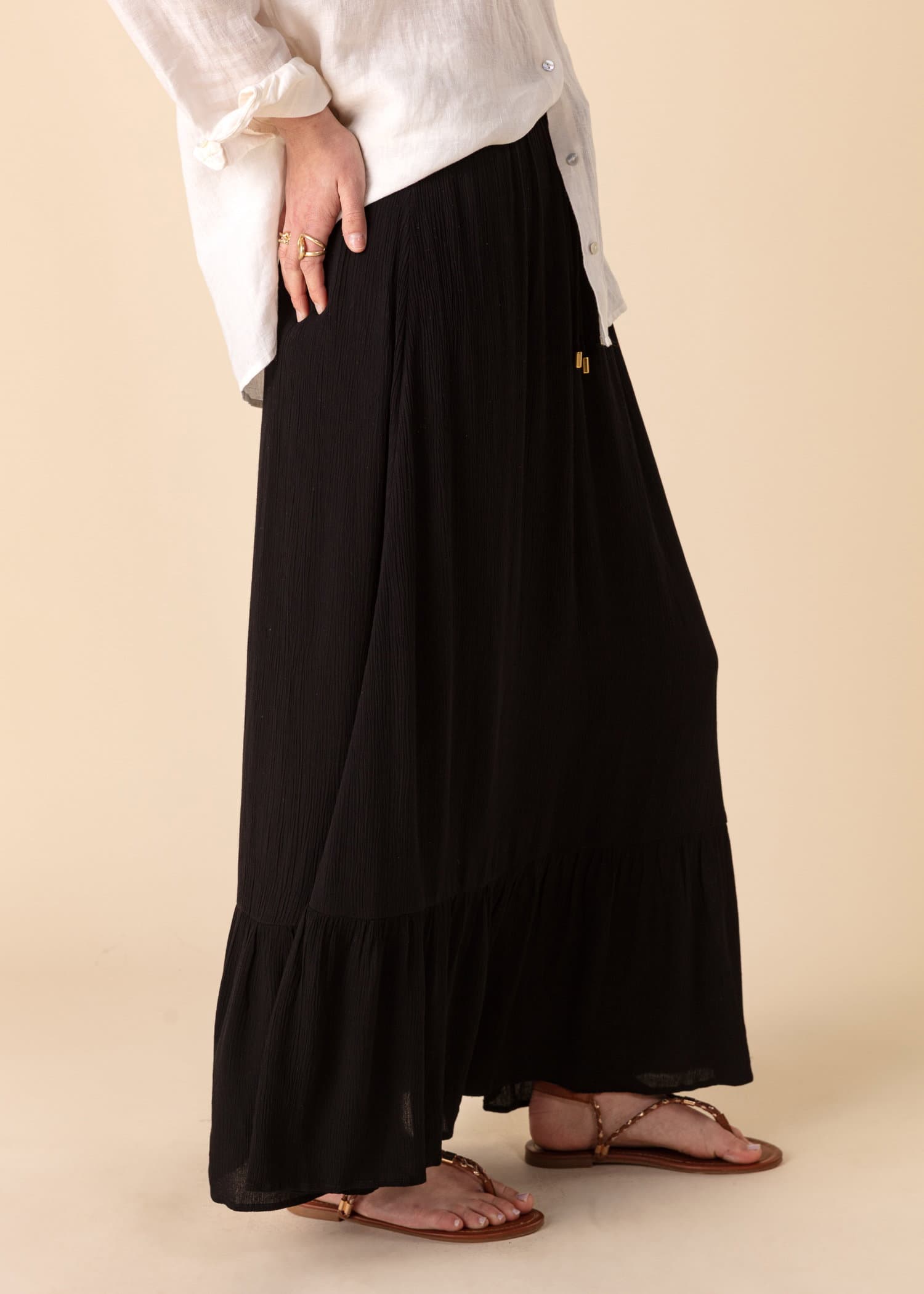 GIGI Svart maxikjol - Svart 6 - Indiska