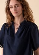 ARIELLE BLOUSE - NAVY