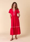 SILVIA DRESS - ROSE RED