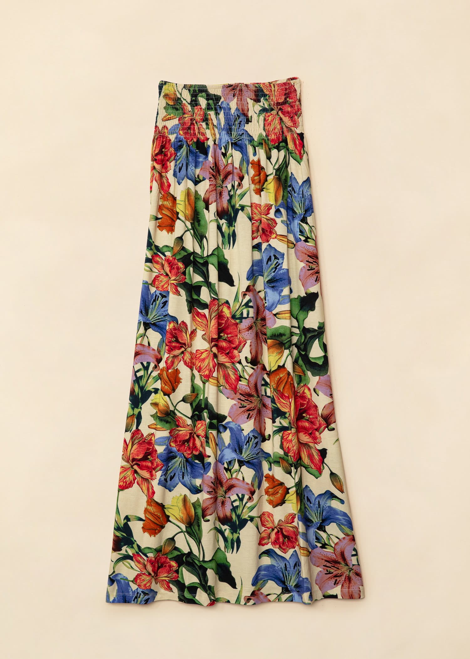 CORINE Langt jerseyskjørt - Rød 1 - Indiska