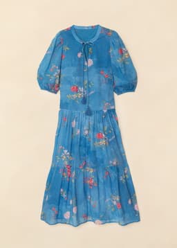 DORIS DRESS - STRONG BLUE