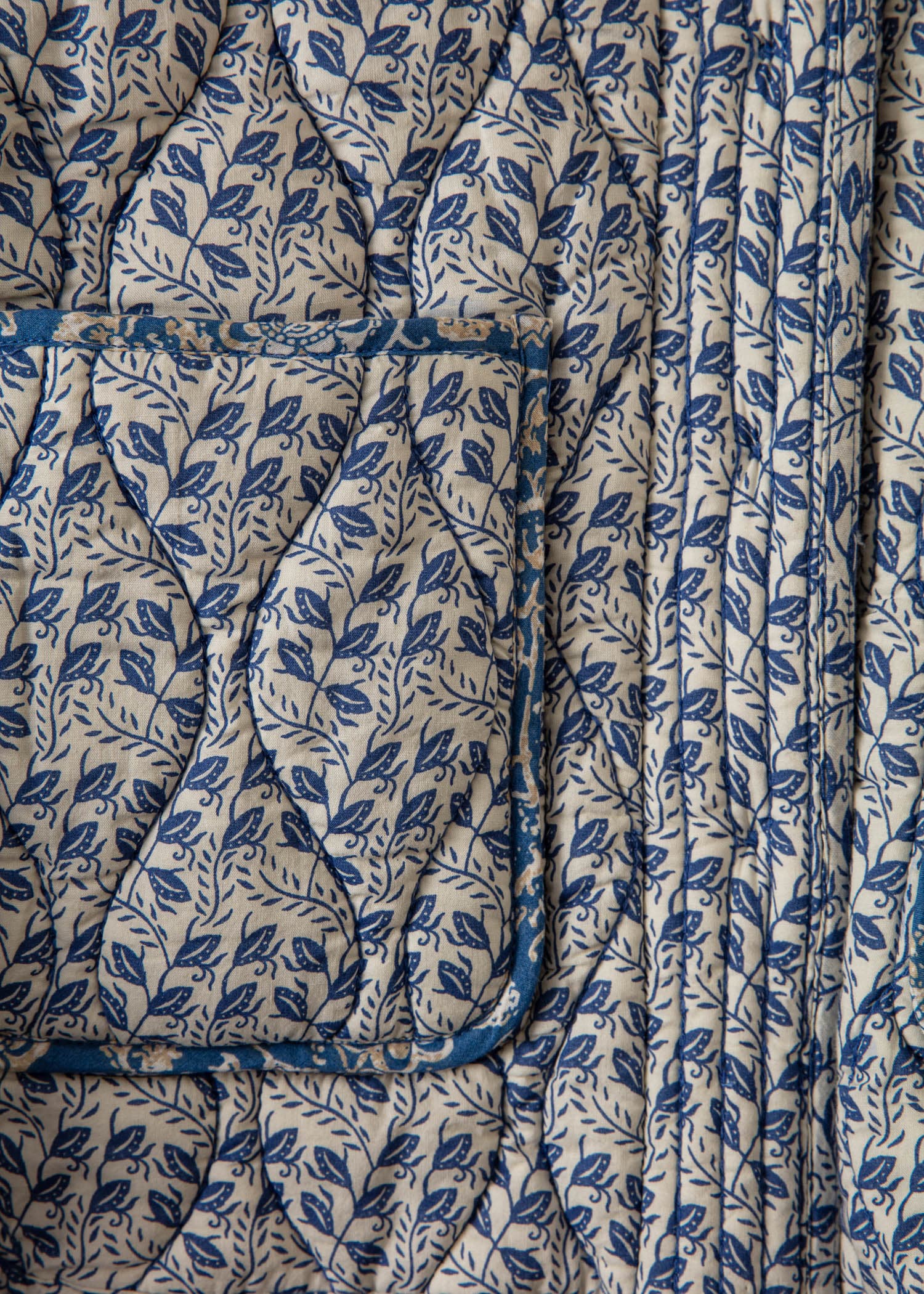 PADDY Quiltad dubbelsidig jacka - Blå 4 - Indiska