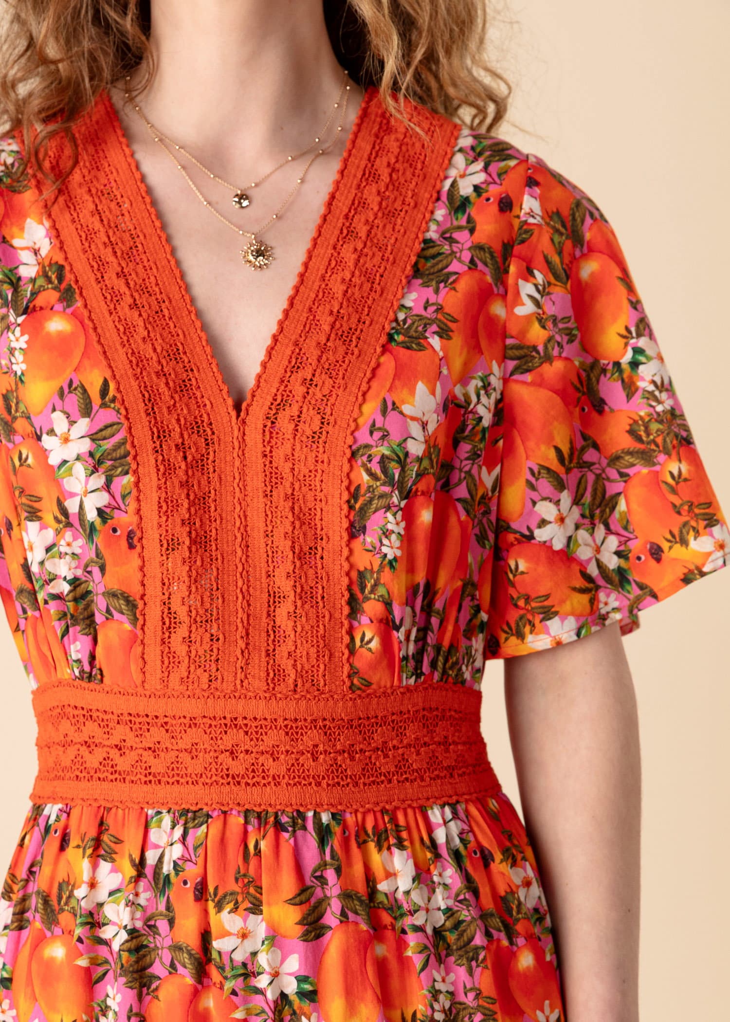 DANIELLA Lang kjole - Multi 2 - Indiska