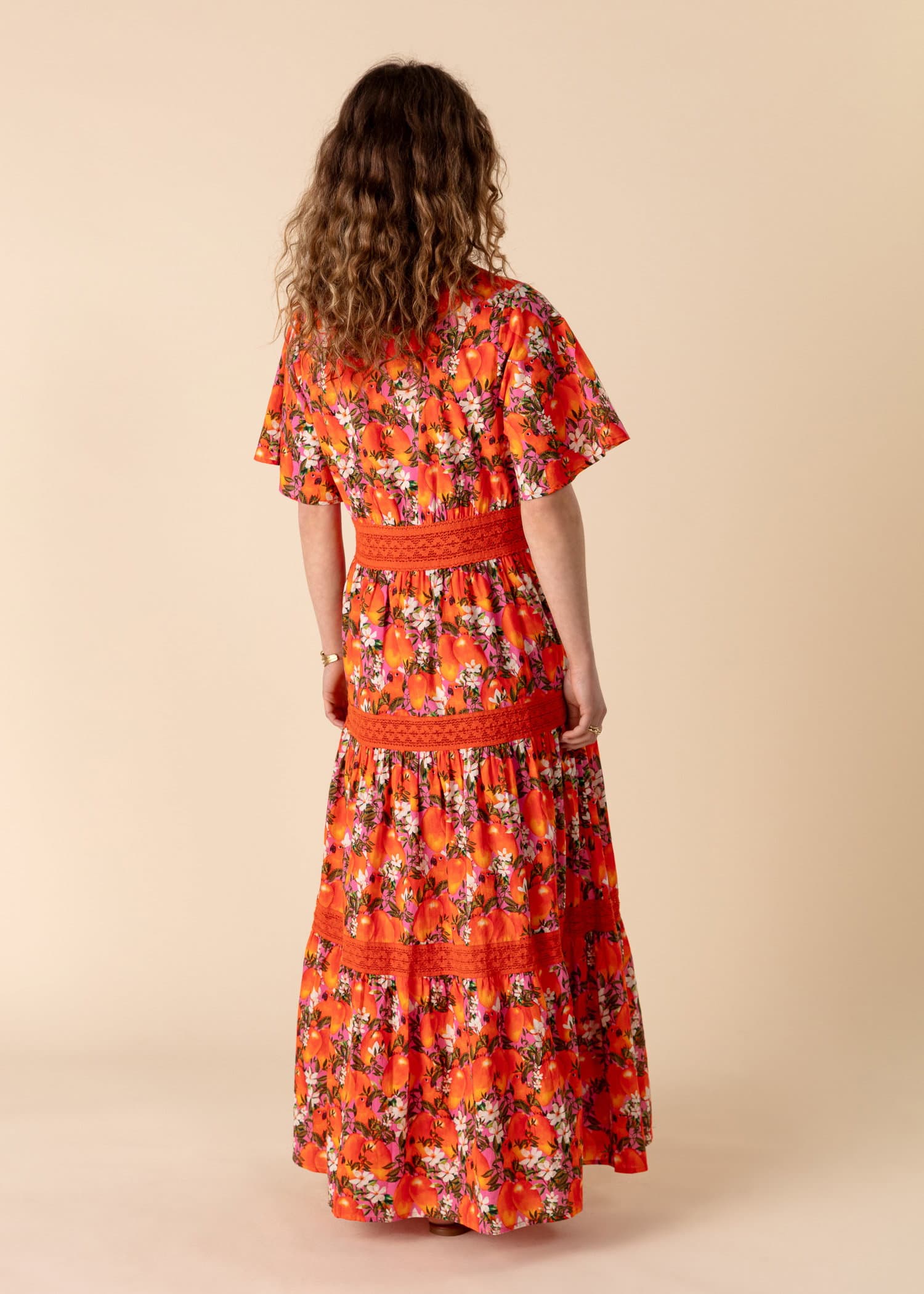 DANIELLA Lang kjole - Multi 4 - Indiska