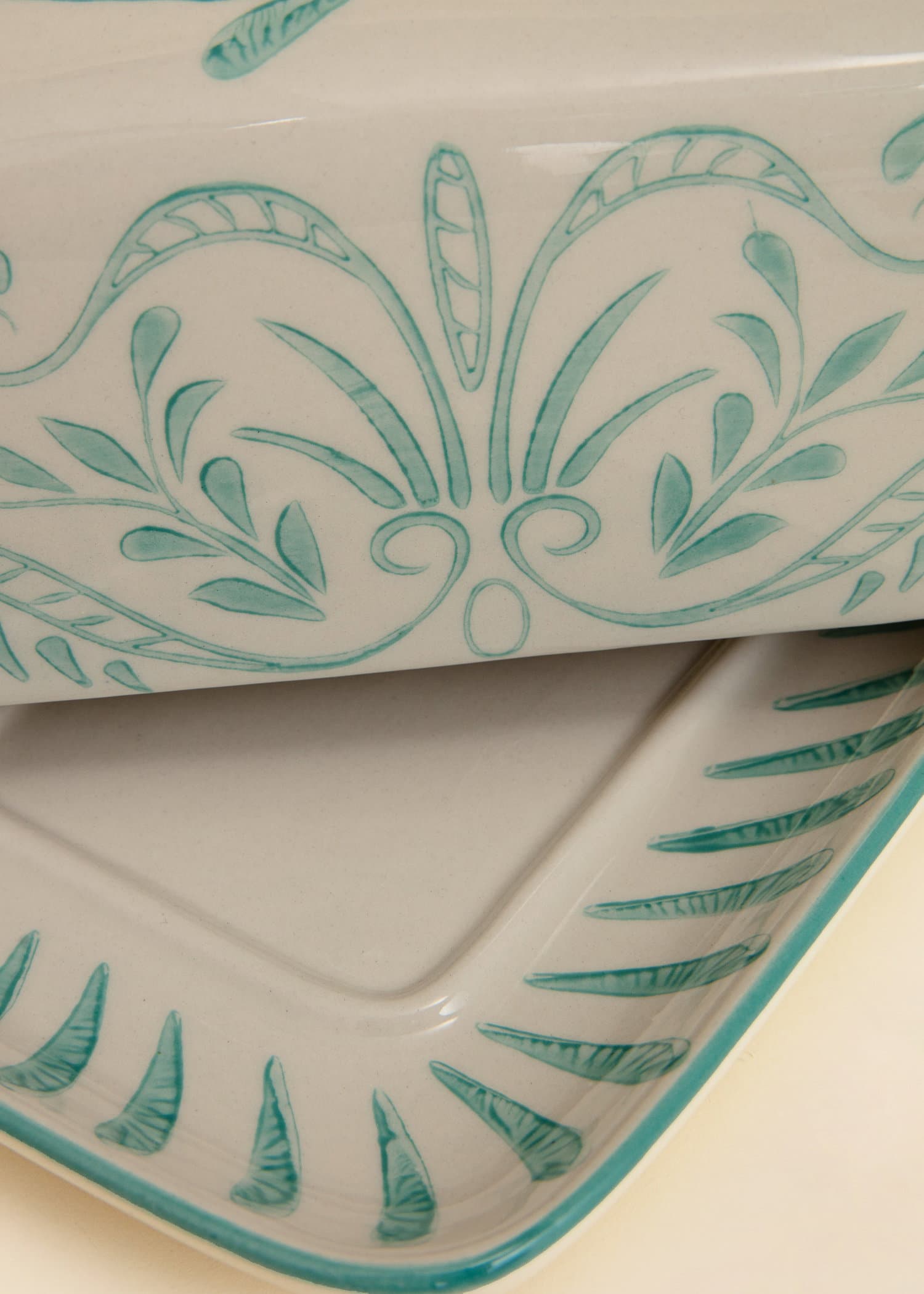 CLARA Smørskål i steintøy - Blå 3 - Indiska