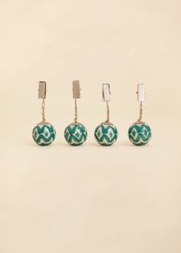 SAVI TABLECLOTH WEIGHTS S4 - TURQUOISE