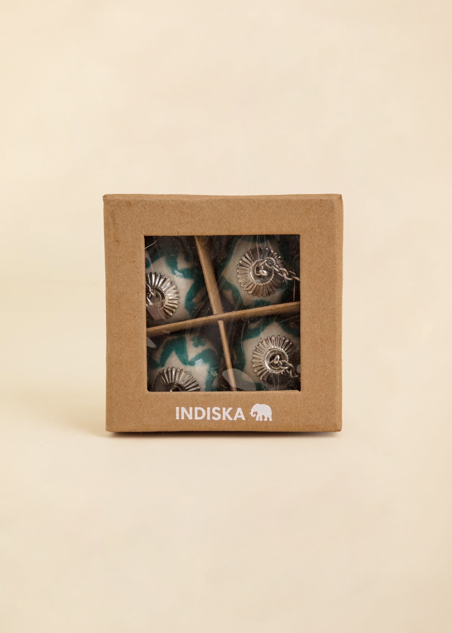 SAVI 4 kpl:n pakkaus pöytäliinapainoja - Sininen 3 - Indiska