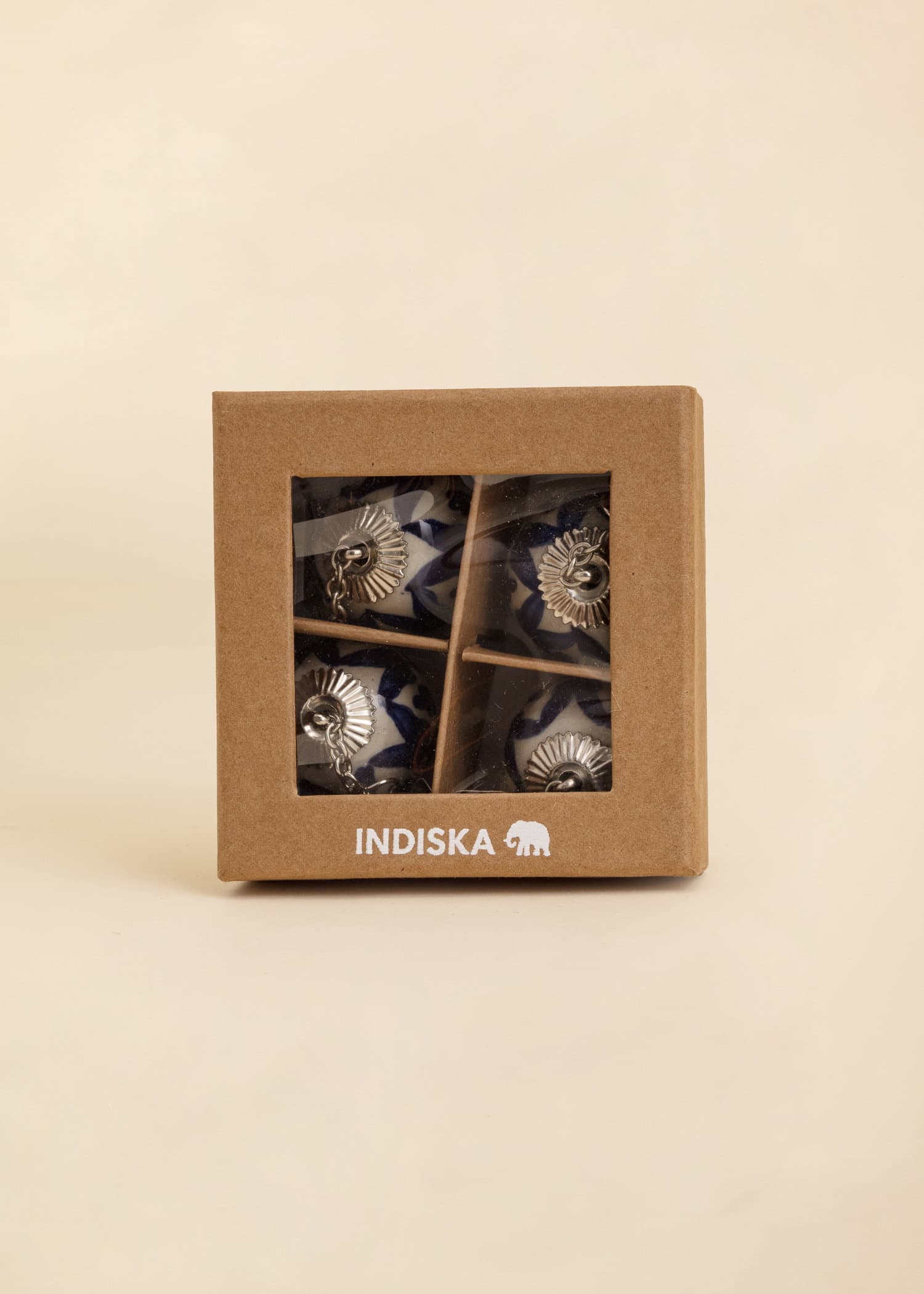 SAVI Handmålade duktyngder - 4‑pack - Blå 3 - Indiska