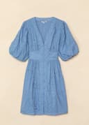 RIANNA FLOWER DRESS - BLUE