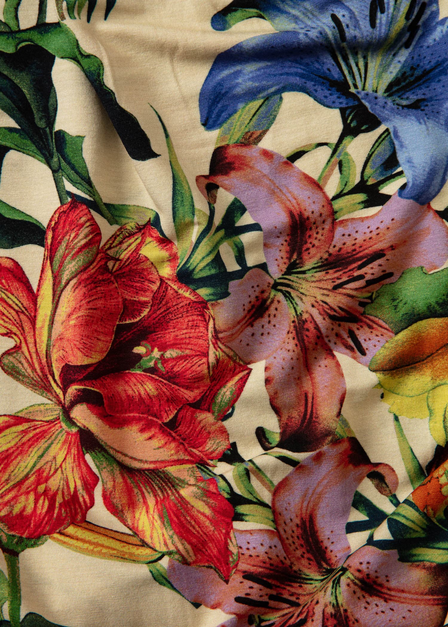 BELLA Langt jerseyskjørt - Rød 3 - Indiska