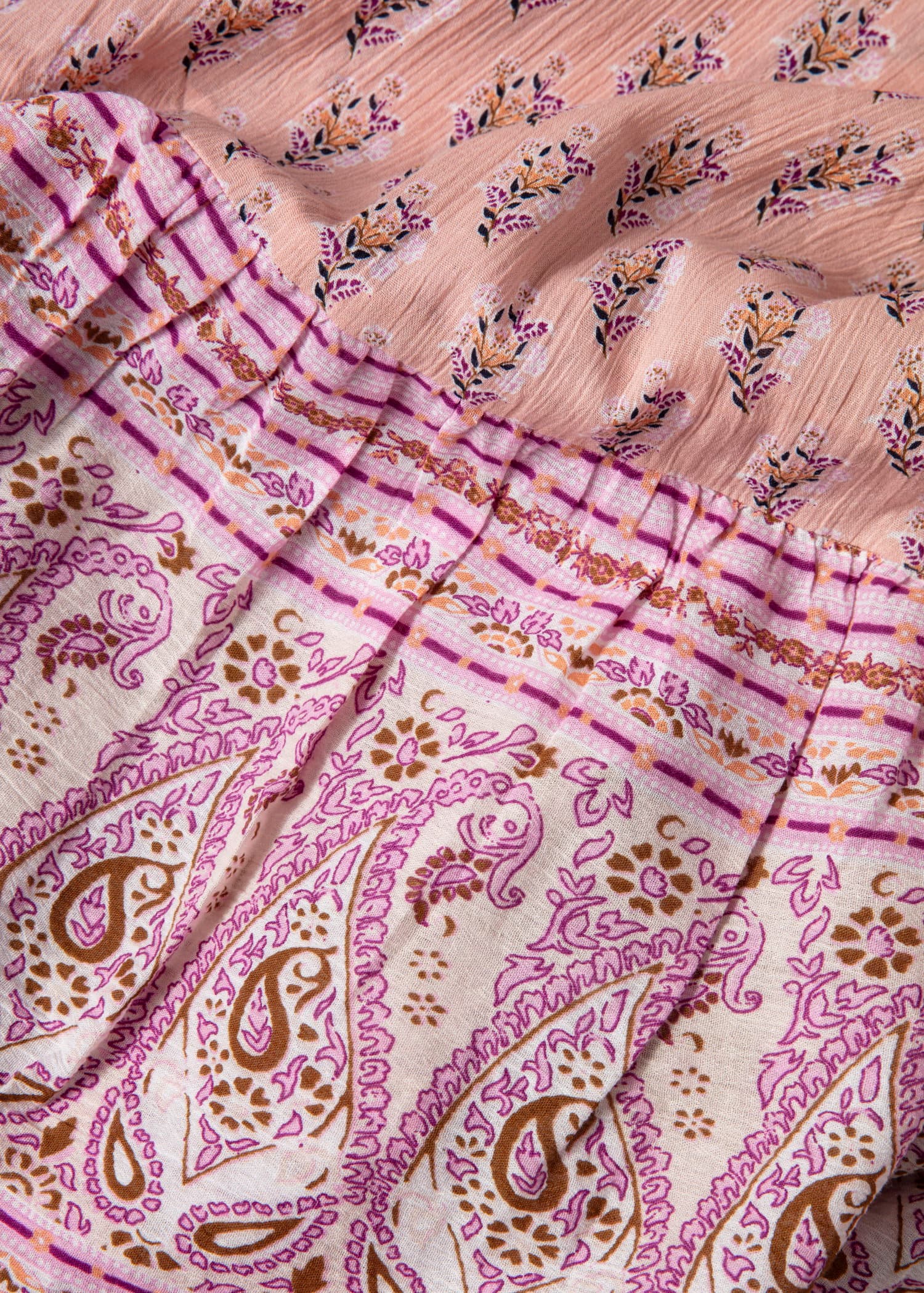 HANA Gasbindkjole med rosa bomull - Rosa 3 - Indiska