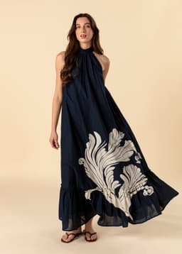 TILDE DRESS - NAVY